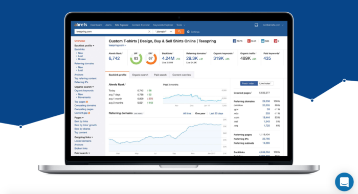 Monitor your progress using Ahrefs