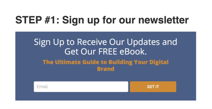 Sign up for our newsletter