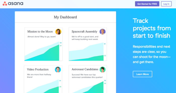 Apps to improve productivity Asana