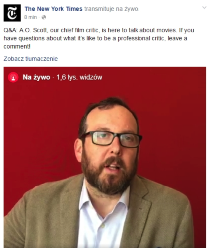 tips for Facebook Live
